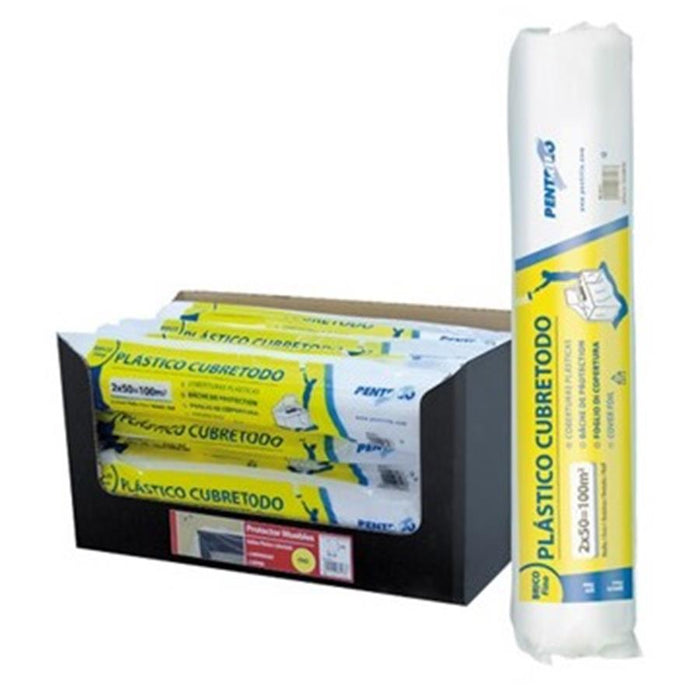 Cobertura Plastica Fina - 2 X 50 M (Bobine Polietileno)